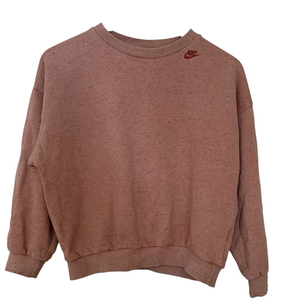 Nike Cropped Crewneck Sweatshirt Dusty Pink Size M